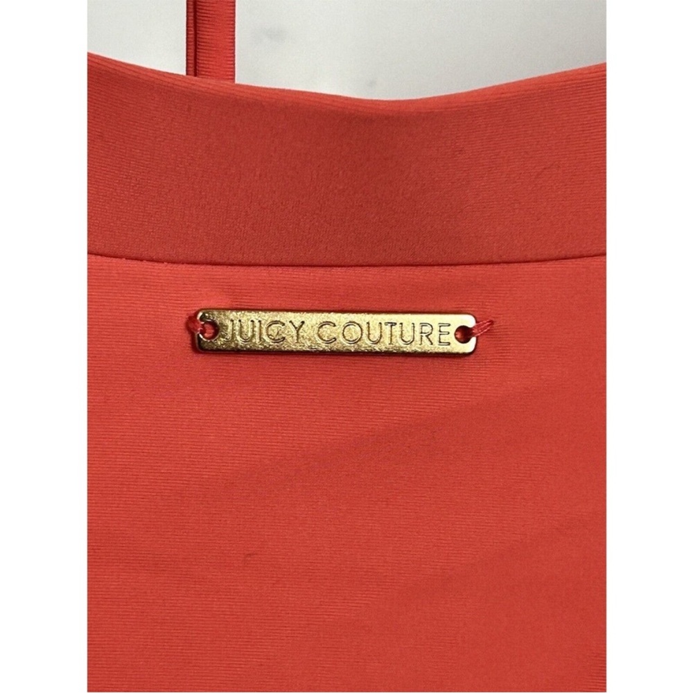 Juicy Couture Living Coral Bandeau Bikini Top & Cutout High- Waist Bottoms - Picture 8 of 8